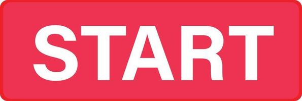 start red square on white background. start red square button. flat style. vector