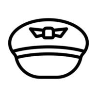 Pilot Hat Icon Design vector