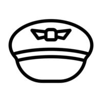 Pilot Hat Icon Design vector