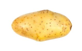 patatas aisladas sobre fondo blanco foto