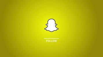 logotipo 3d de introducción de snapchat de redes sociales animadas con transición de pantalla verde video