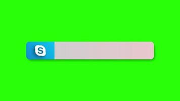 animerad skype lägre tredje baner grön skärm video