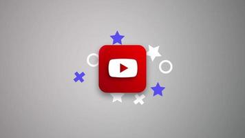 geanimeerd opening youtube logo met inschrijven overgang groen scherm video