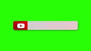 Animated Youtube Lower Third Banner Green Screen video