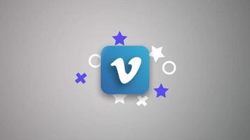 geanimeerd sociaal media vimeo opening logo met groen scherm overgang video