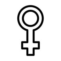 diseño de icono de símbolo femenino vector