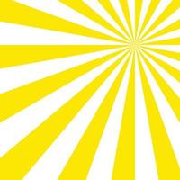fondo de explosión abstracta en color amarillo blanco degradado. efecto de deslumbramiento patrón de brillo de sol. ilustración vectorial de un rayo radial. viga estrecha. para telones de fondo, carteles, pancartas y portadas. vector