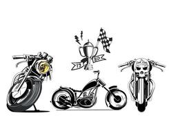 Vintage Motorcycle motorbike vector