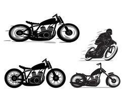 vector de moto motocicleta vintage