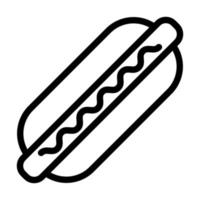 Hot Dog Icon Design vector