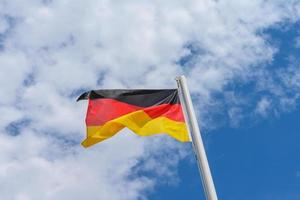 German flag waving in the wind photo