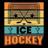 Ice hockey vector t-shirt design