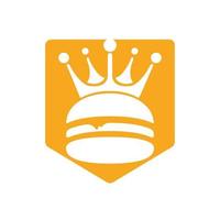 Burger king vector logo design.