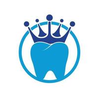 diseño del logotipo del vector del rey dental.