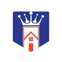 Home king vector logo design.