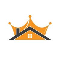 Home king vector logo design.