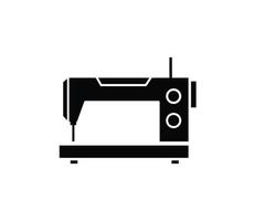 Sewing machine icon vector logo design template