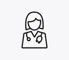 Doctor icon vector logo design template