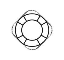 plantilla de diseño de logotipo de vector de icono de aro salvavidas