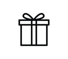 Gift icon vector logo design template