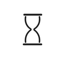 Hourglass icon vector logo design illustration