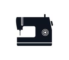 Sewing machine icon vector logo design template