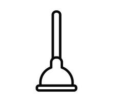 Plunger icon vector logo design template illustration