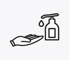 Washing hand icon vector logo design template