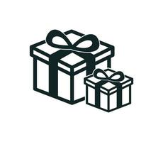 Gift icon vector logo design template