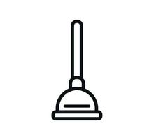 Plunger icon vector logo design template illustration