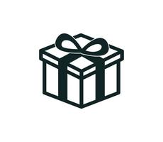 Gift icon vector logo design template