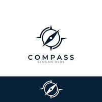 Compass logo, directional guide or pandom. Compass logo icon vector illustration template.