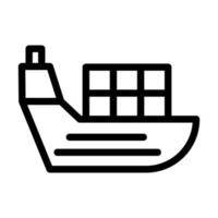 Shipping And Delivery Line Icon vector