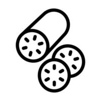 Lotus Root Icon Design vector