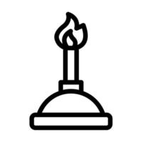 Bunsen Burner Icon Design vector