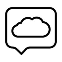 diseño de icono de mensajería en la nube vector
