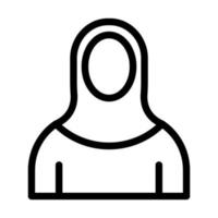 Islamic Woman Icon Design vector