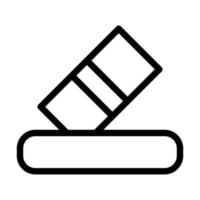 Eraser Tool Icon Design vector