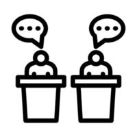 Debate Icon Design vector