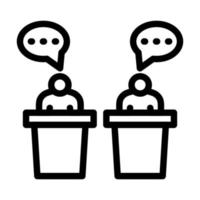 Debate Icon Design vector