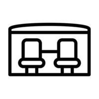 Bench Icon Design vector