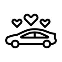 Wedding Car Icon Design vector