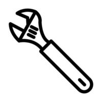 Adjustable Wrench Icon Design vector