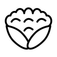 Cauliflower Icon Design vector