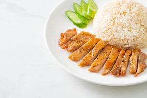 Grilled Chicken with Steamed Rice photo