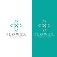 Logos of flowers, roses, lotus flowers, and other types of flowers. By using the design concept of a vector illustration template.