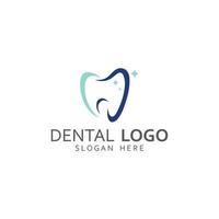 logotipo dental, logotipo para la salud dental y logotipo para el cuidado dental. usando un concepto de diseño de vector de ilustración de plantilla