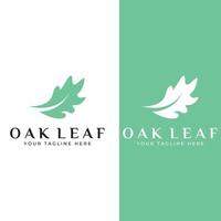 Autumn oak leaf logo and oak tree logo. With easy and simple editing of vector illustration.