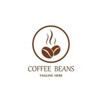 coffee bean icon vector illustration template