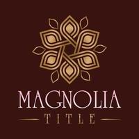 Magnolia beautiful flower logo vector